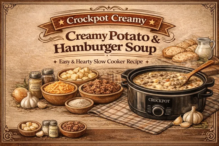 Slow Cooker Creamy Potato and Hamburger Soup Recipe