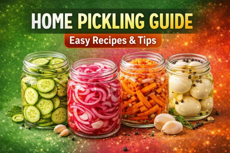 6 Best Homemade Pickle Recipes – Easy, Crunchy  Tangy DIY Pickling Guide
