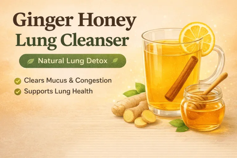 Ginger Honey Lung Cleanser Recipe Natural Detox Drink for Mucus Relief  Lung Health