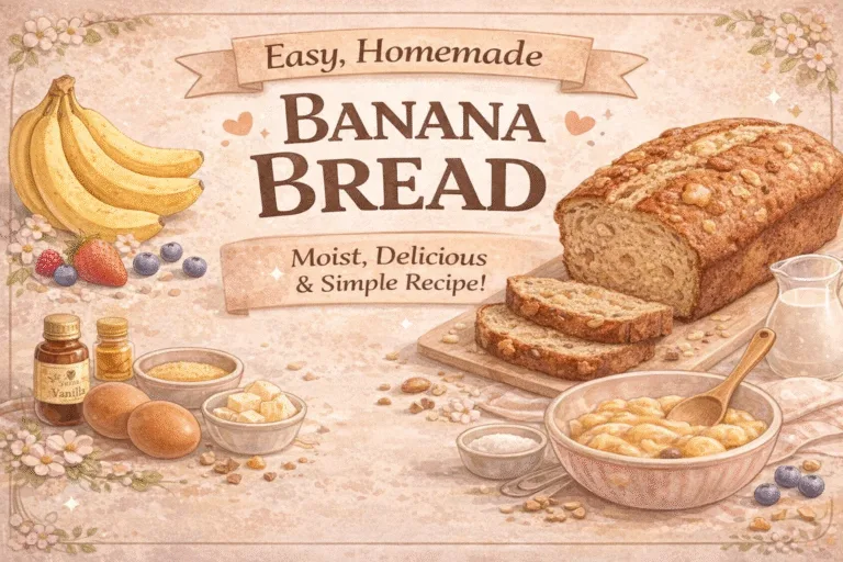 Easy Moist Homemade Banana Bread Recipe  Best Classic  Cozy Recipe for Beginners
