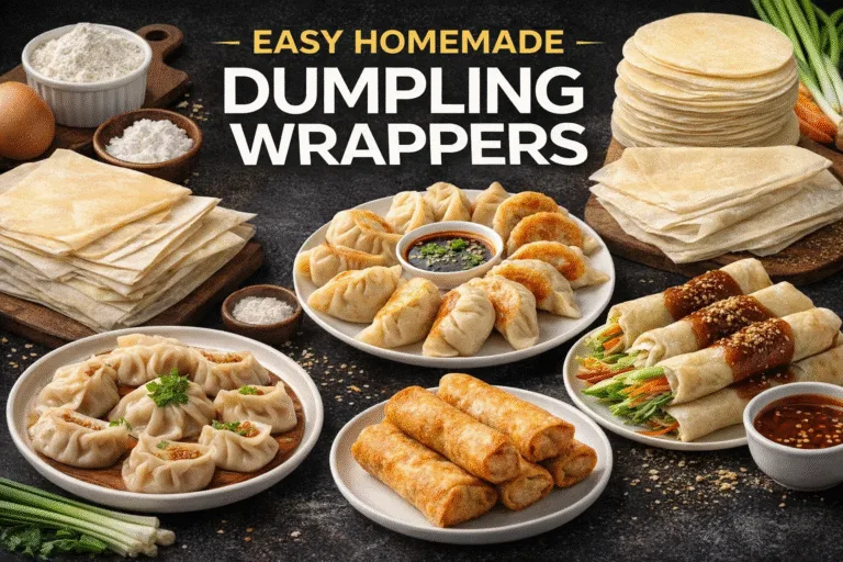 4 Homemade Dumpling  Spring Roll Wrapper Recipes  Easy Wonton, Gyoza  Lumpia Wrappers