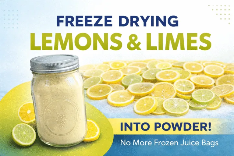 DIY Homemade Freeze Dried Lemon  Lime Powder for Cooking  Drinks