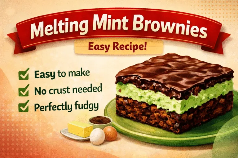Easy Melting Mint Brownies Recipe – Best Homemade Chocolate Mint Brownie Bars