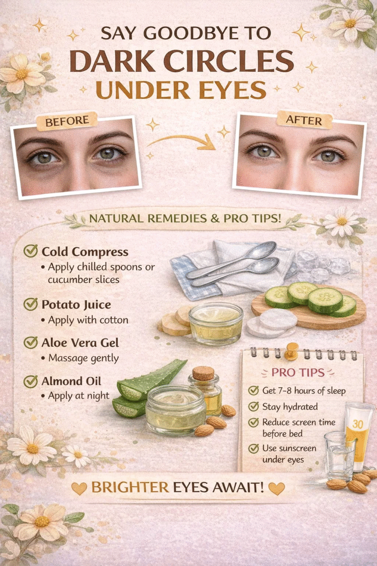 How to Get Rid of Dark Circles Under Eyes Best Home Remedies  Tips