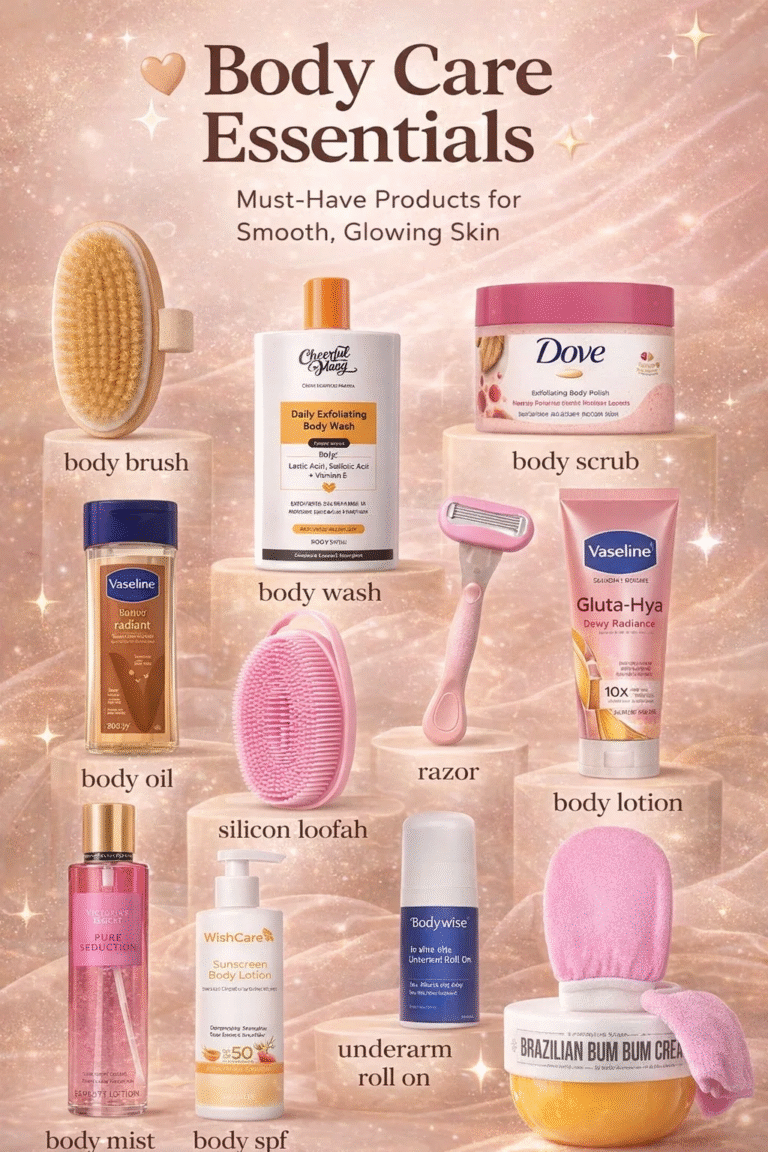 12 Body Care Essentials for Glowing Skin Best Scrubs, Lotions, and Exfoliating Tools