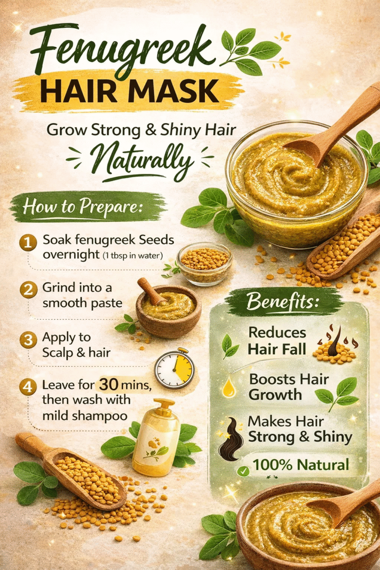 DIY Fenugreek Hair Mask for Hair Growth – Get Strong  Shiny Hair Naturally
