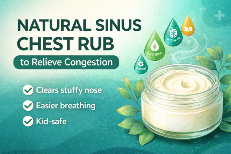 DIY Natural Sinus Relief Chest Rub Recipe  Homemade Cold  Flu Essential Remedyt