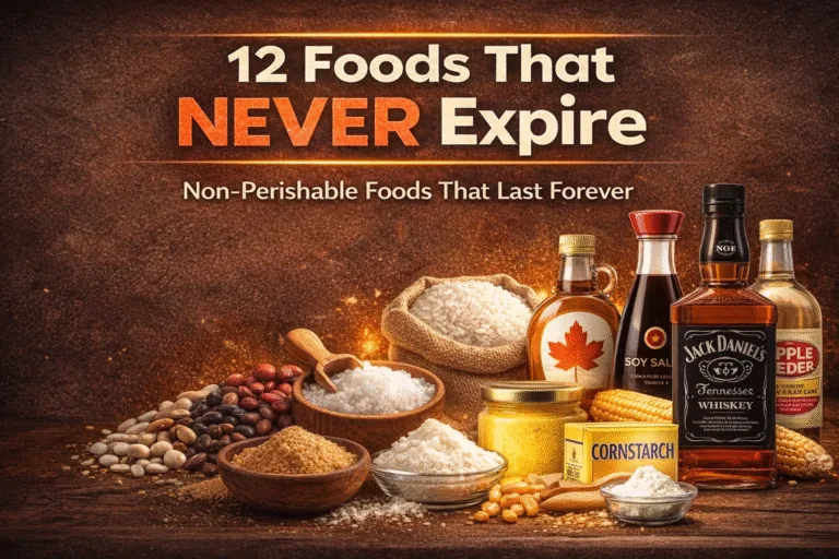 12 Pantry Staples That Never Expire  Emergency Food Prepping  Long-Term Food Storage Ideas