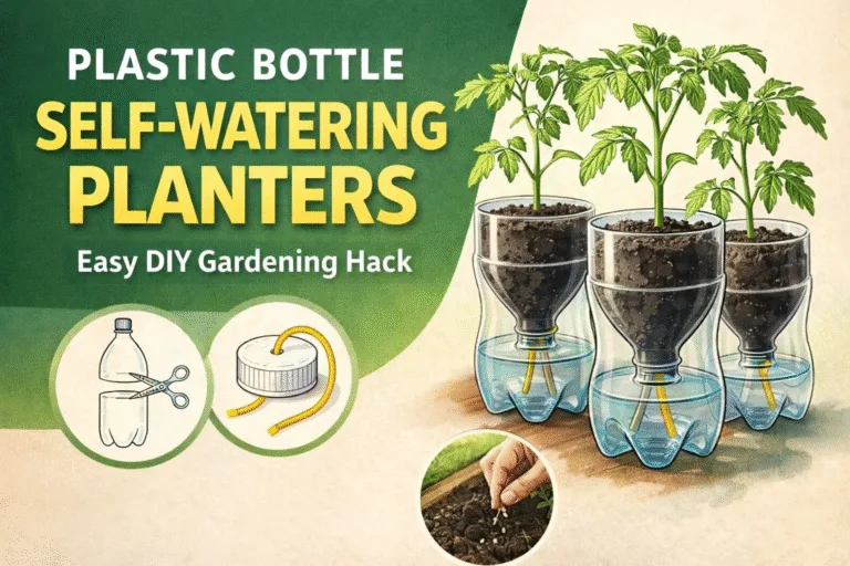 DIY Self-Watering Soda Bottle Planter Easy Upcycled Indoor Herb  Vegetable Garden Hack