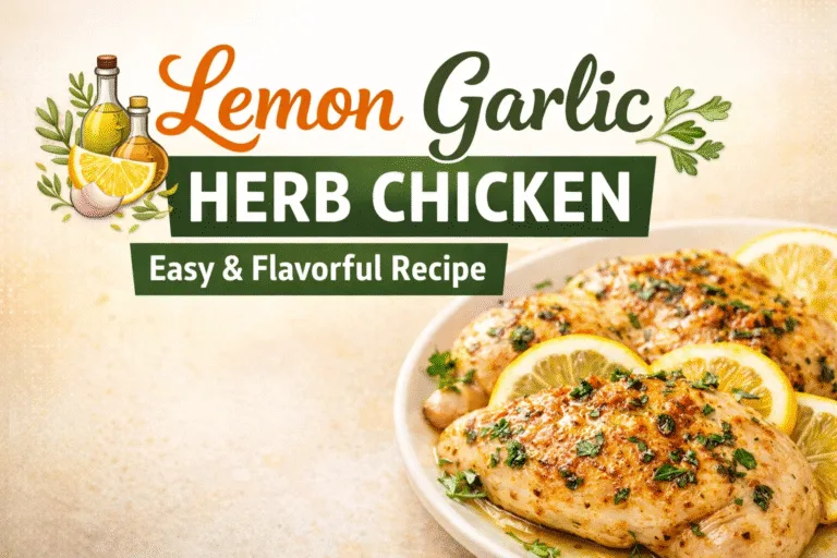 Best Lemon Garlic Herb Chicken Recipe – Easy Healthy One-Pan Dinner