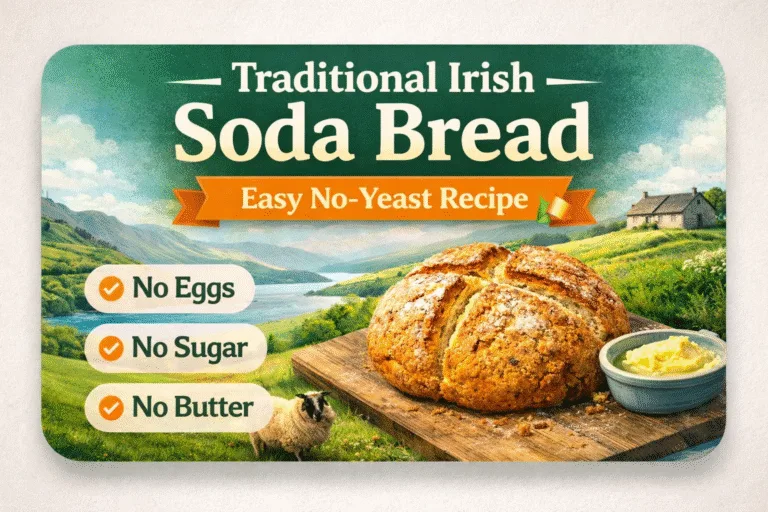 Traditional Irish Soda Bread Recipe  Easy 4-Ingredient No-Egg Homemade Bread Tutorial
