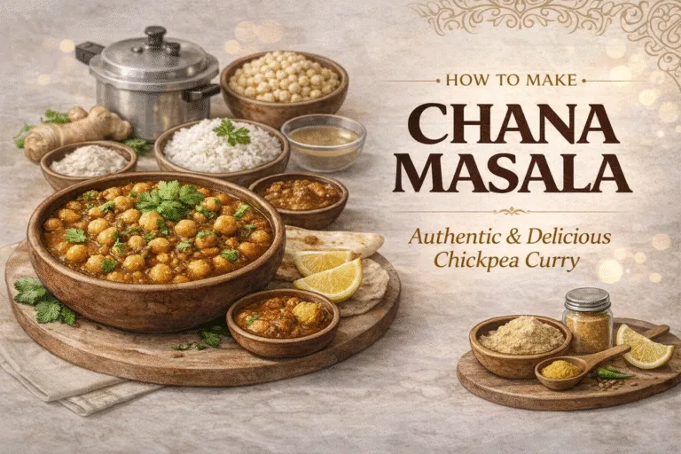 Spicy  Tangy Chana Masala Recipe  Step-by-Step Chickpea Curry