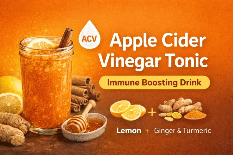 Apple Cider Vinegar  Turmeric Detox Tonic Recipe  Natural Wellness Drink for Immunity