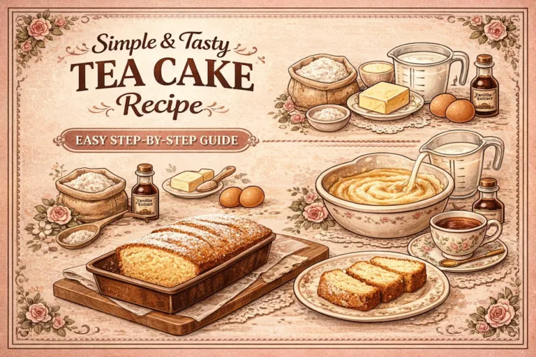 Easy Simple Tea Cake Recipe  Moist  Fluffy Vanilla Loaf Cake with Tea