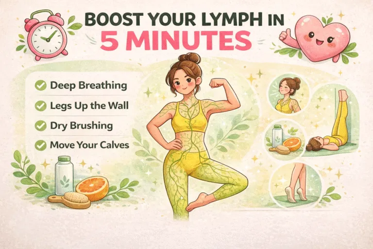 5 Minute Lymphatic Drainage Routine  Daily Detox Exercises for Better Circulation  Health