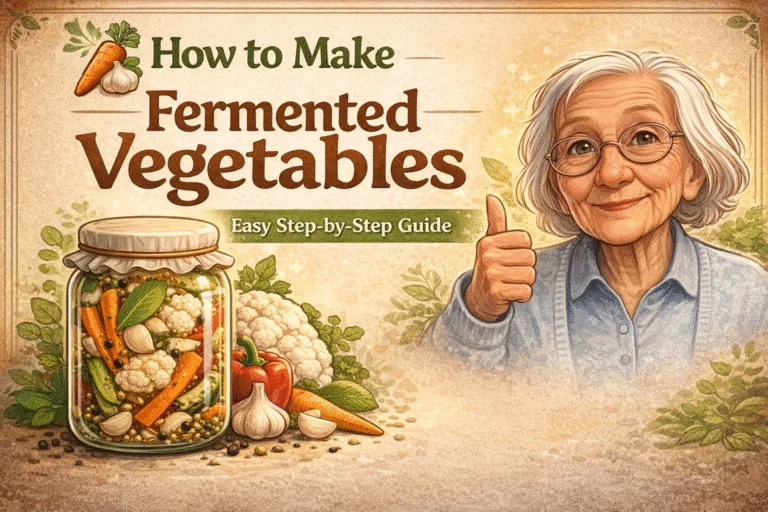 Homemade Live Fermented Pickles Recipe  Probiotic-Rich Pickled Vegetables  Brine Guide