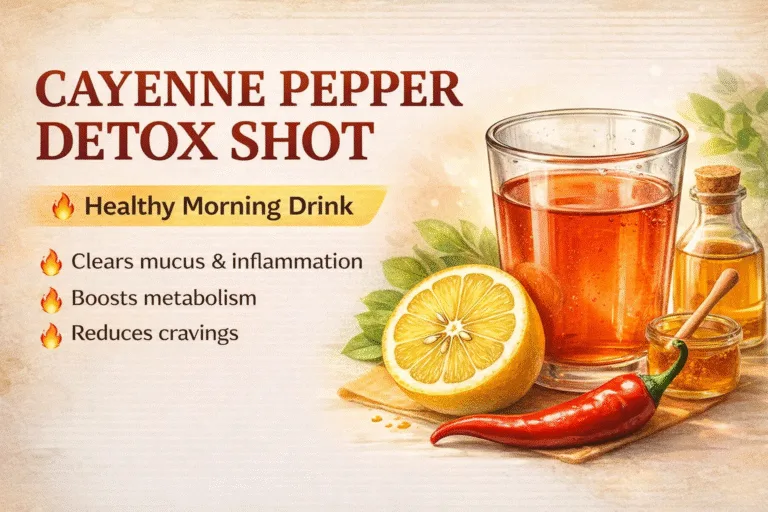 Cayenne Pepper Detox Shot Easy Morning Recipe for Metabolism and Energy Boost