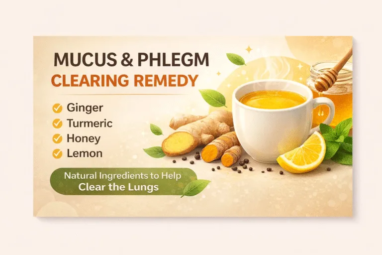 Mucus  Phlegm Clearing Mix  Natural Sore Throat  Congestion Relief Home Remedy Drink