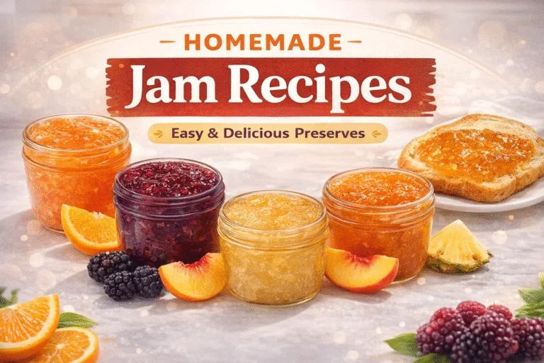 4 Homemade Fruit Jam  Marmalade Recipes  Easy Orange, Blackberry, Peach  Pineapple Jam