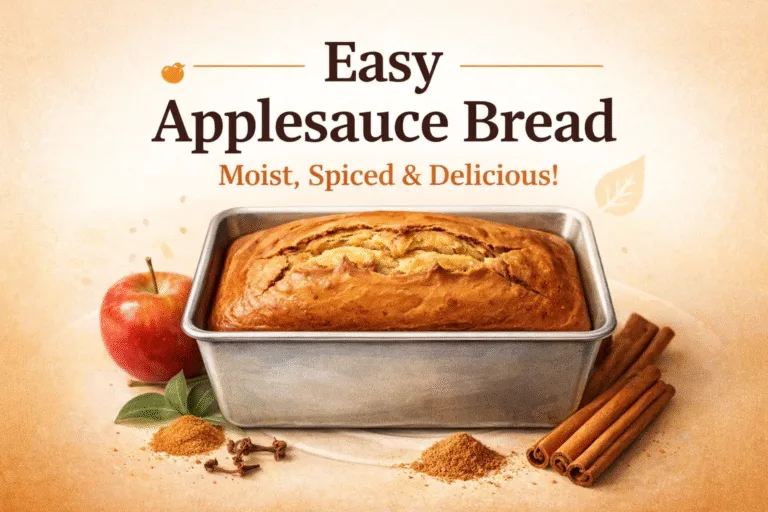 Easy Homemade Applesauce Bread Recipe Moist  Spiced Fall Baking Idea
