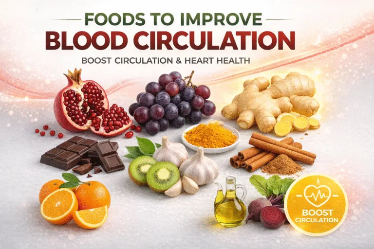 12 Best Foods to Improve Blood Circulation and Heart Health Natural Vascular Support Tips
