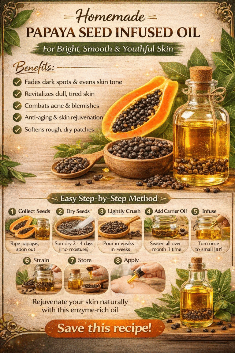 DIY Papaya Seed Infused Oil Recipe for Bright  Youthful Glowing Skin