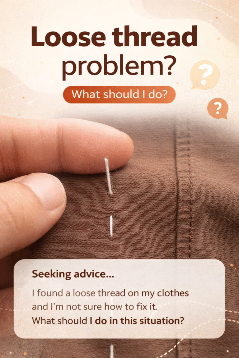 How to Fix Loose or Pulling Threads on Clothing Hem
