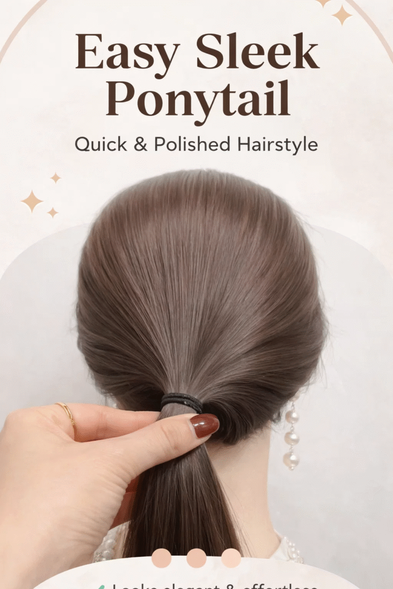Easy Low Ponytail Hairstyle Tutorial for Sleek  Elegant Hair  Quick Everyday Look
