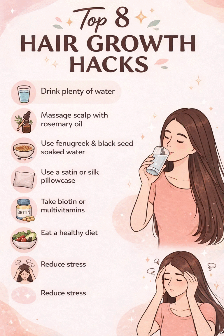 8 Best Hair Growth Hacks Rosemary Oil, Biotin  Scalp Massage for Long Hair