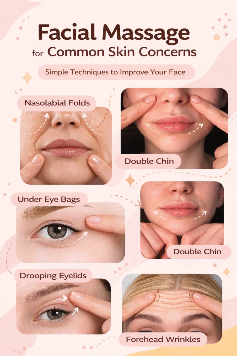 Anti-Aging Face Yoga Exercises for Nasolabial Folds, Forehead Wrinkles  Double Chin Treatment