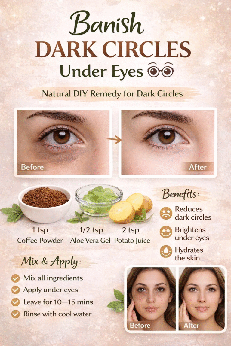 Banish Dark Circles Natural DIY Under Eye Remedy  Brightening Treatment