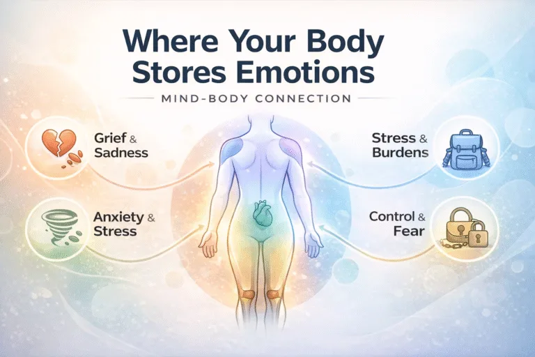 Where Your Body Stores Emotions Somatic Mapping of Stress, Anxiety  Repressed Feelings