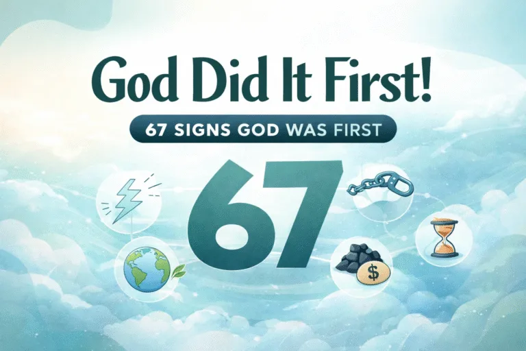 God Did It First 67 Six Seven Meme Christian Bible Sticker