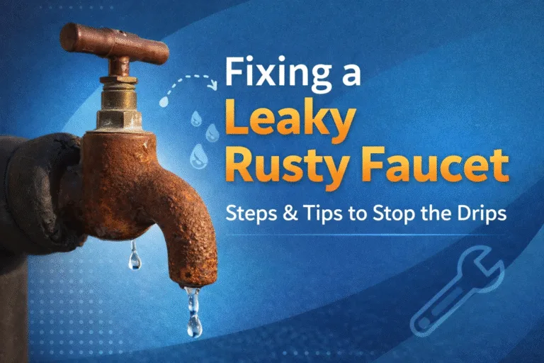 Vintage Rusty Outdoor Water Tap in Sunlit Garden Setting