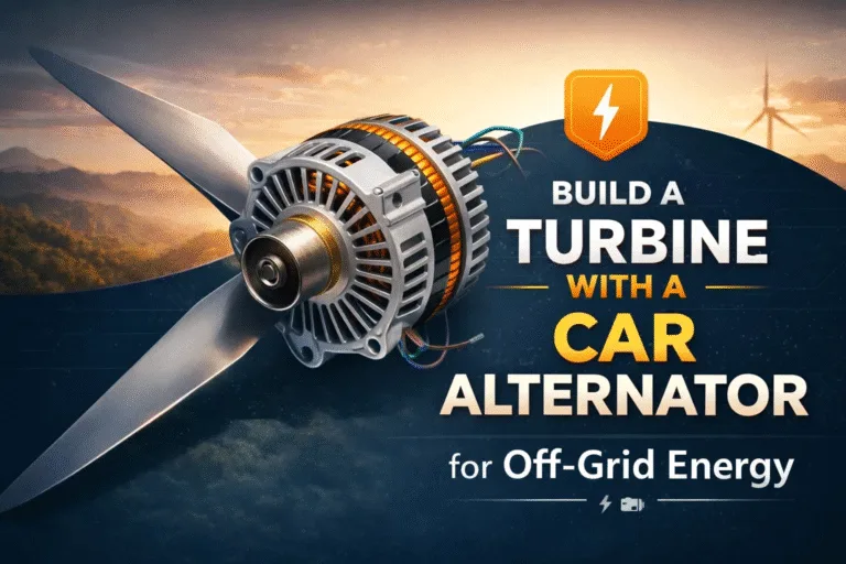 DIY Wind Turbine Build a Car Alternator Generator for Off-Grid Power