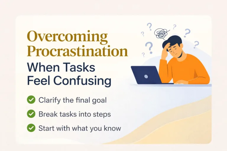 Ways to Overcome Procrastination When Tasks Feel Confusing