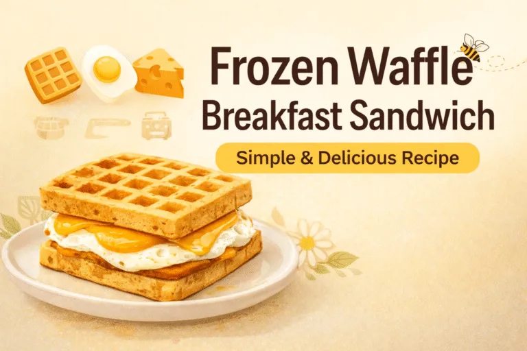 Quick  Easy Frozen Waffle Breakfast Sandwich  Simple 5-Minute High Protein Morning Meal