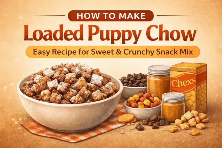 Loaded Puppy Chow Recipe  Easy Muddy Buddies with Reeses  Chocolate Chunks  Party Snack