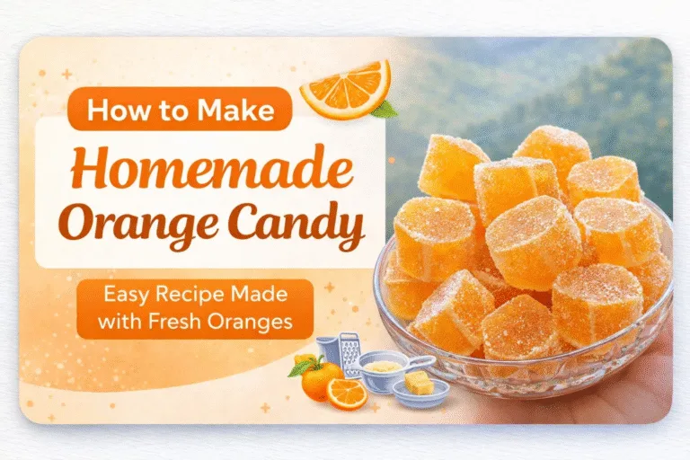 Easy Homemade Orange Candy Recipe  DIY Natural Fruit Gummy Candy Tutorial