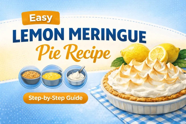 Easy Lemon Meringue Pie Recipe  Best Homemade Graham Cracker Crust Dessert
