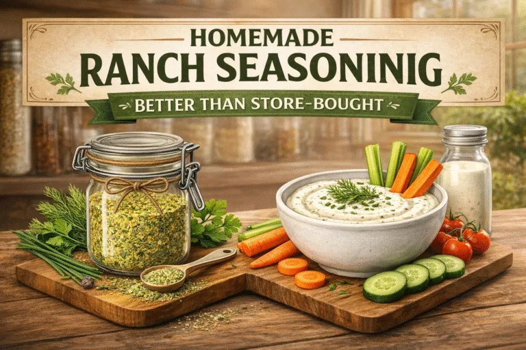 Homemade Ranch Seasoning Recipe  Easy Dry Mix  Healthy DIY Dip for Veggies