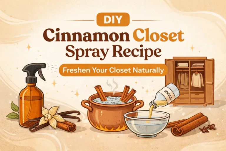 DIY Cinnamon Closet Spray Recipe Natural Deodorizer for Fresh Clothes  Linens