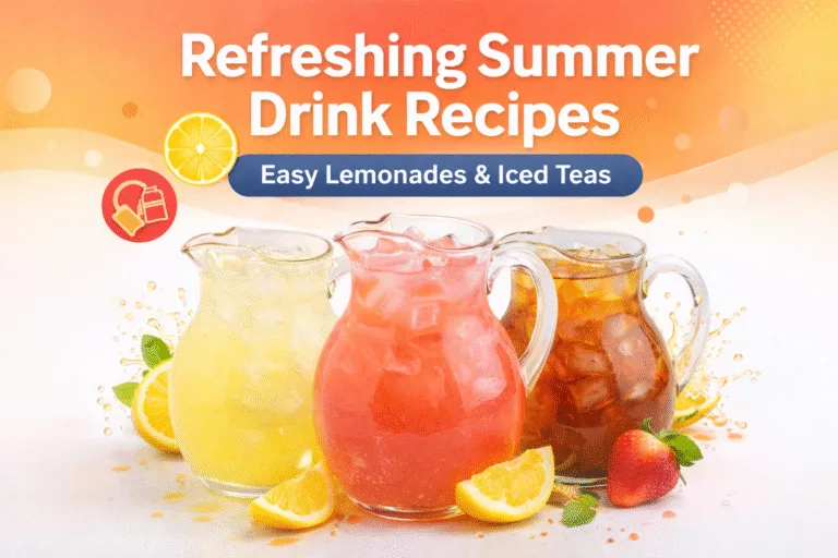 6 Easy Homemade Lemonade  Iced Tea Recipes  Refreshing Summer Drinks  Beverages