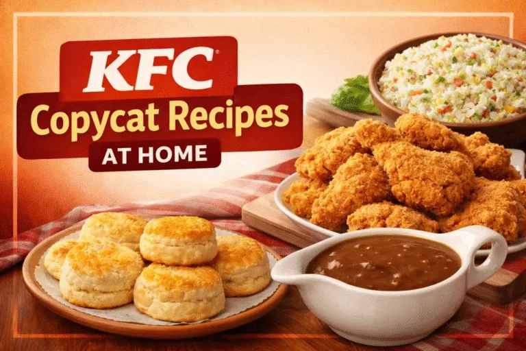 Easy KFC Copycat Recipes Fried Chicken, Coleslaw, Fluffy Biscuits  Brown Gravy Guide