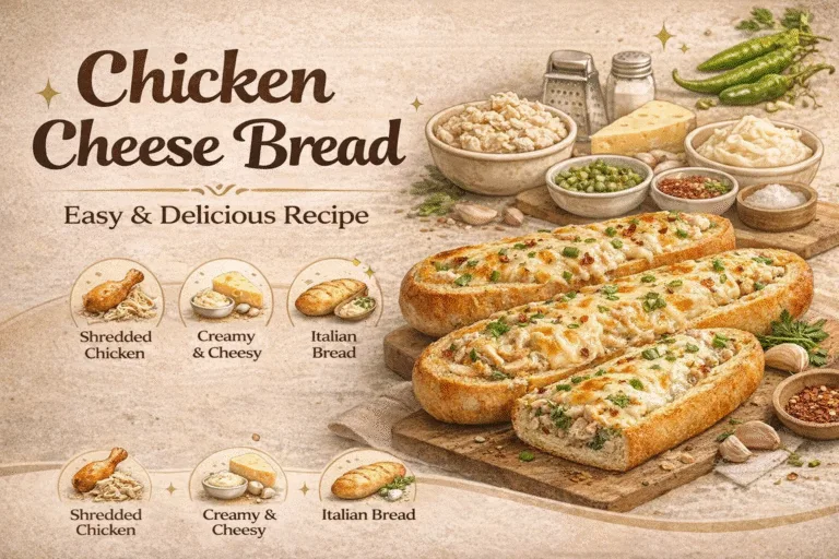 Cheesy Chicken Stuffed Bread Recipe  Easy Illustrated Homemade Appetizer Guide