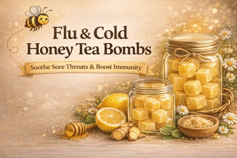 DIY Honey Ginger Tea Bombs Recipe for Flu  Cold Relief  Easy Homemade Immune Support Care