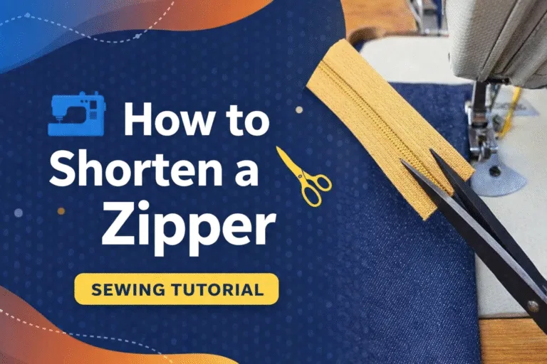 How to Cut a Zipper to Size Quick Sewing Tip for Beginners