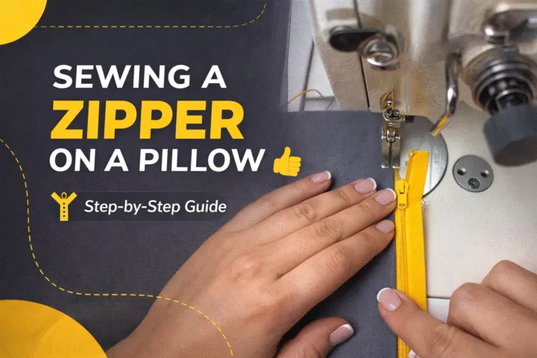 How to Sew a Zipper into a Pillow Cover Easy Step-by-Step Guide
