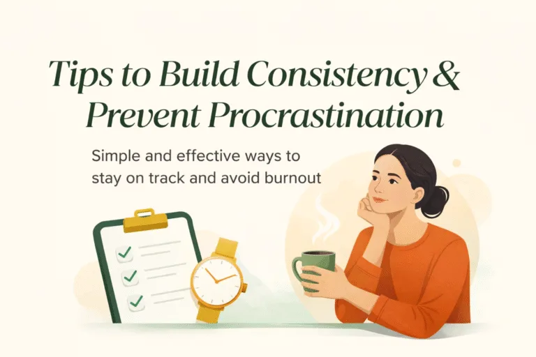 How to Build Consistency and Stop Procrastination 20 Productivity Tips