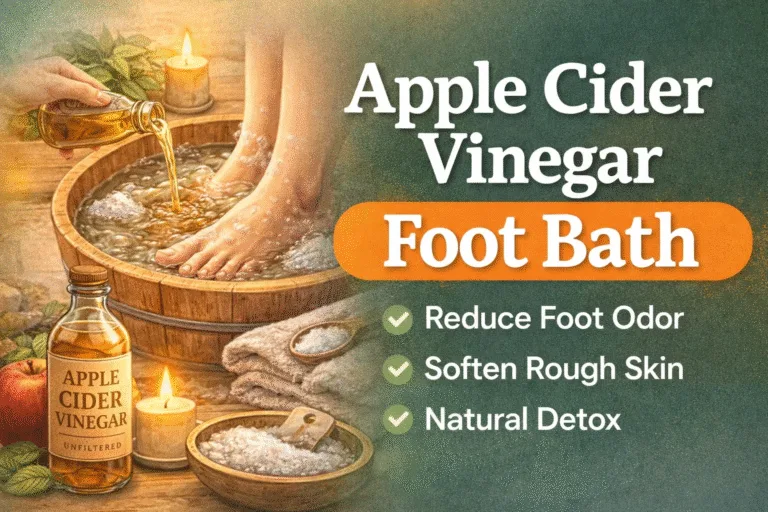 DIY Apple Cider Vinegar Foot Soak for Odor, Calluses, and Soft Skin  Easy Home Spa Recipe